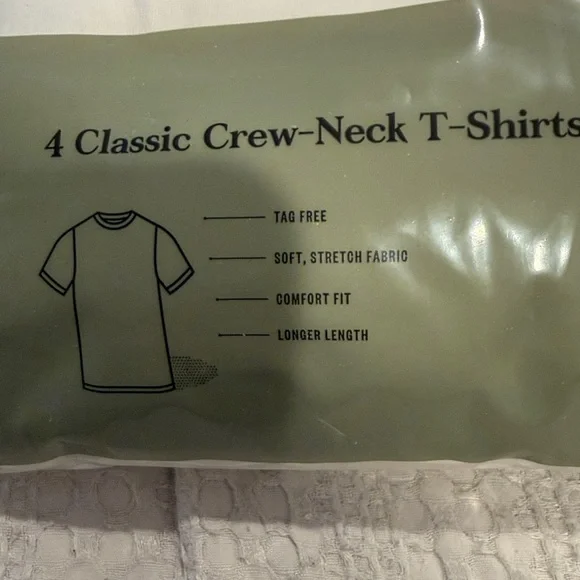 Goodfellow & Co Classic White Crew-Neck T-Shirts - Picture 6 of 6